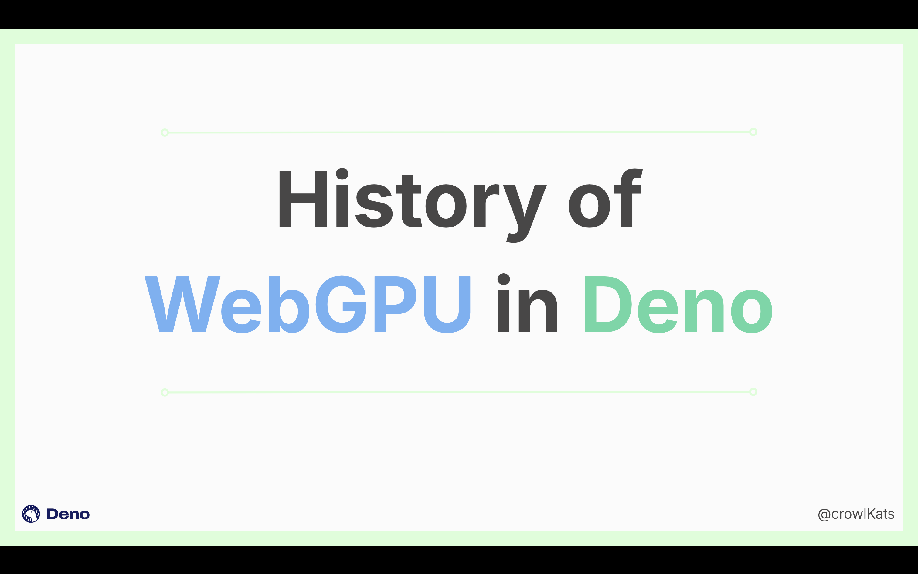 History of WebGPU in Deno